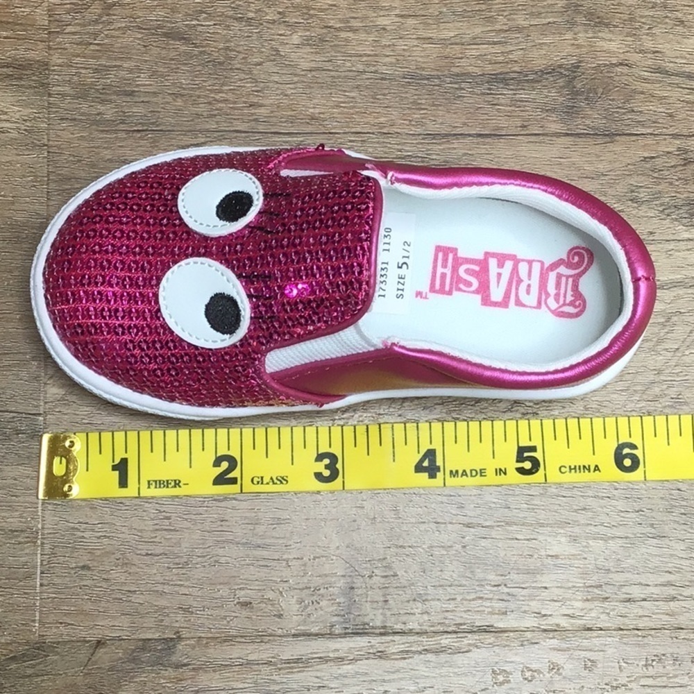 Nwot Brash Shoes Size 5 1/2” Slip On Sneaker Shoes Sequin Pink Little Kids - Picture 10 of 10